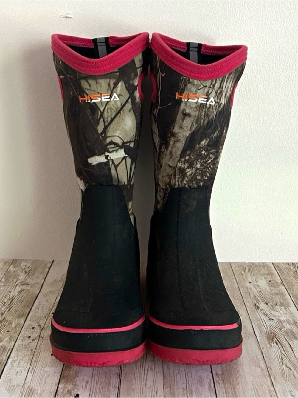 HISEA Women’s Size 7 Camo Mud Rain Hunting Outdoor Boots